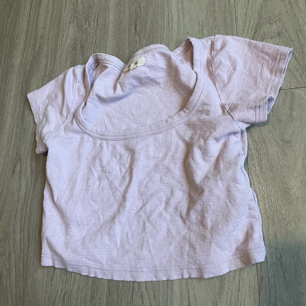 Madewell Lilac Crop Top